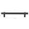 Gliderite Hardware 5-1/16 in. Center to Center Matte Black Solid Steel Bar Pull - 4007-128-MB 4007-128-MB-1 - alternate 4